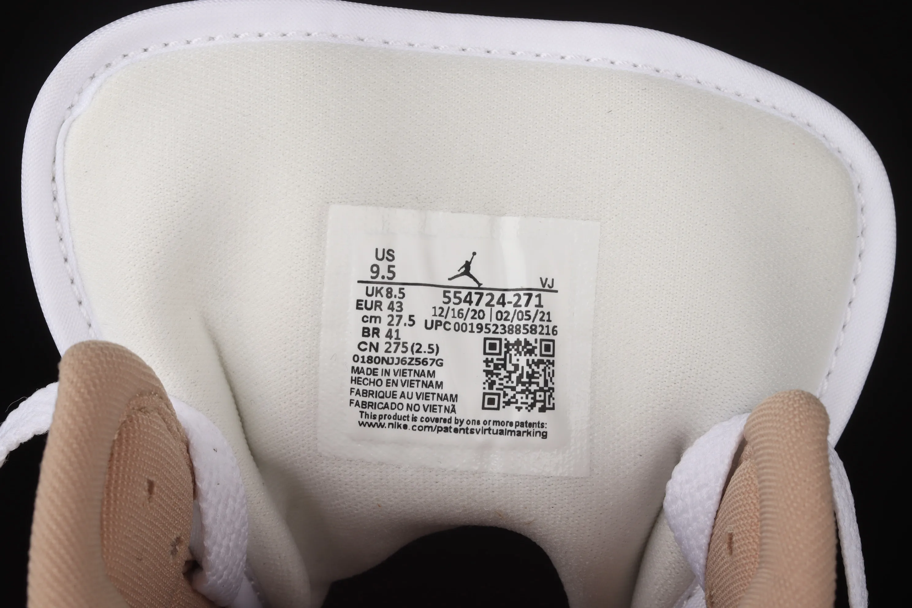 All categories Air Jordan Jordan series basketball shoes Air Jordan 1 Mid G version pure original Air Jordan 1 Mid AJ1 Joe 1 mid-top cultural basketball shoes 554724-271